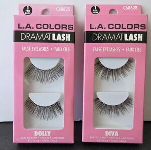 L.A. Color Dramatilash Dolly & Diva False Eyelashes Set